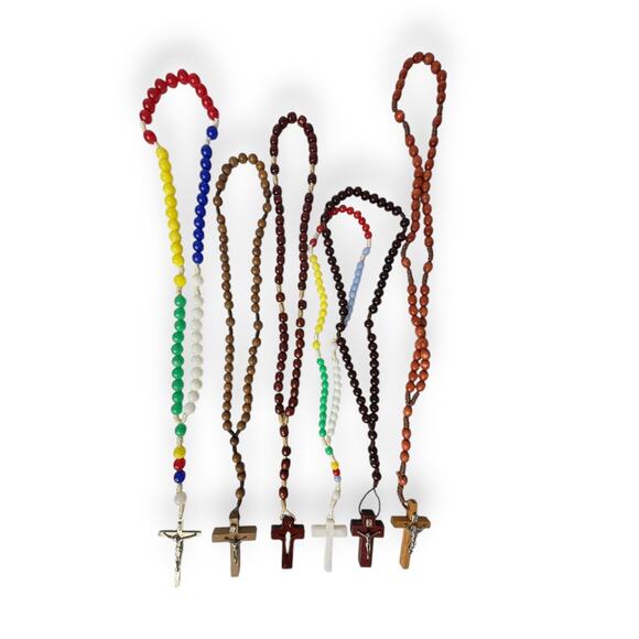 Jewelry - Vintage Religious Jewelry Lot Rosary Cross lot of 6 pcs #4